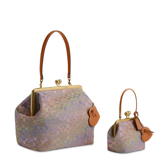 COACH
Kisslock Frame Medium Crystal Signature Jacquard Hobo Bag - Picture 4 of 12